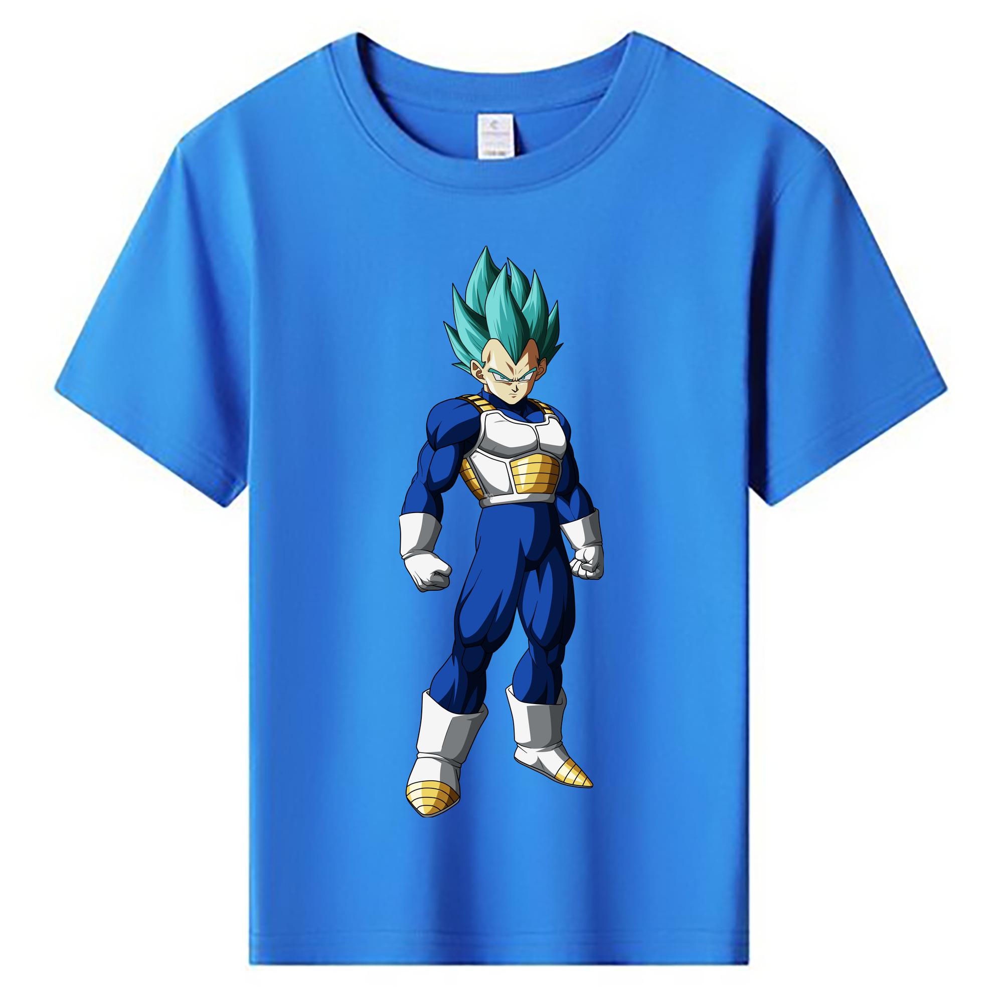 （画像用） ドラゴンボール ベジータ四世（Bejīta Yonsei）DRAGON BALL Vegeta IV 綿100％キッズTシャツ（フロントプリント）